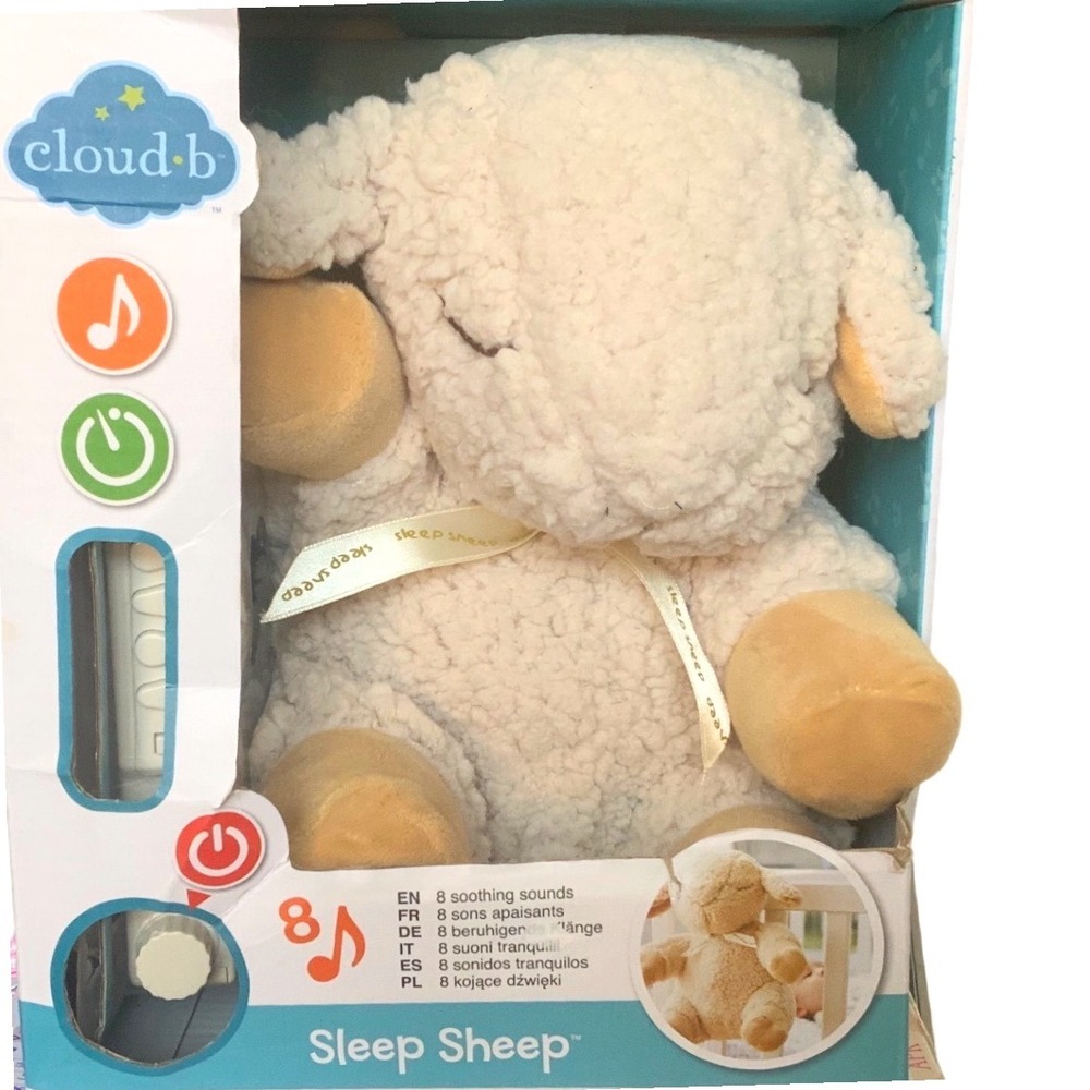 Cloud b Sleep Sheep Plush Baby Soother 8 Sounds Open Box Tested Works